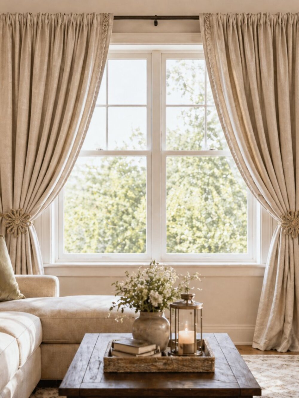 Sage Curtain Clip Family Room Accent